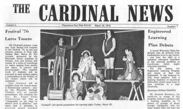 The Cardinal News - 03/19/1976