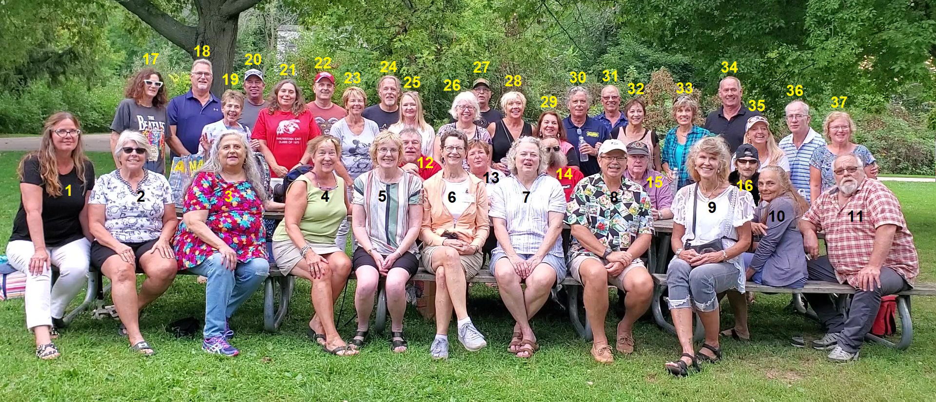 46th Reunion Group Picture with Key