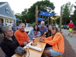 George & Amy Karioris, Eileen Keyes, Gene Hanson, Barb Schroeder, and Juliana Spring at The Landing, 2016